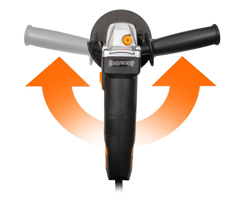 WEN 7-Amp Angle Grinder with 4-1/2-Inch Wheel and Reversible Handle (944) - Image 3
